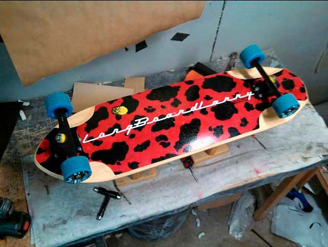 Custom Sea Cow longboard deck