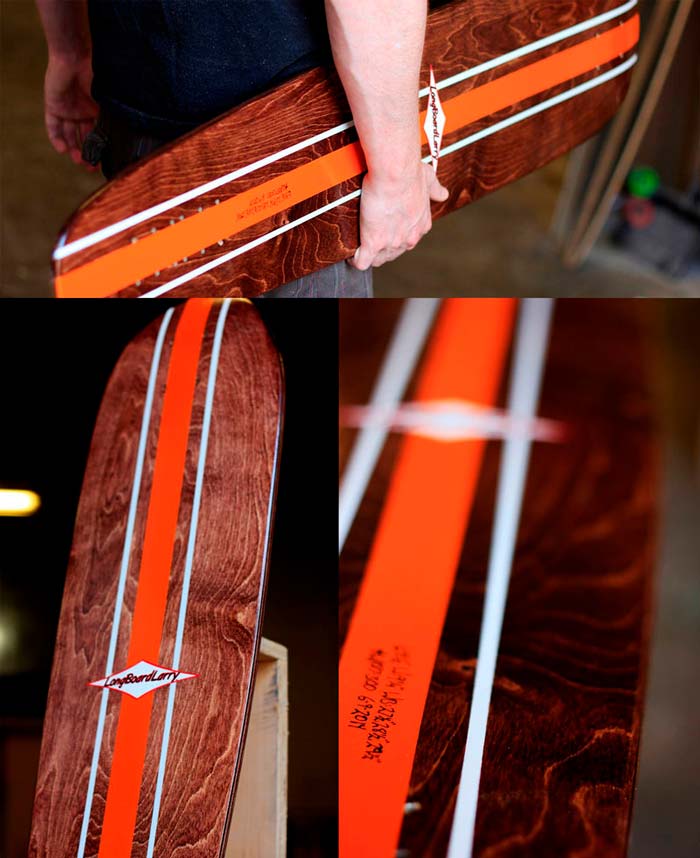 Polished wood Walkabout longboard
